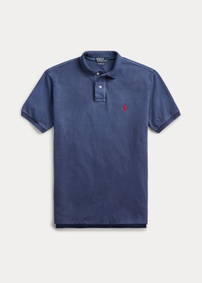 Polos Polo Ralph Lauren Hombre Azul Marino - Custom Slim Distressed - AETDV4106